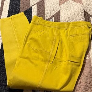 Cato Yellow Ankle & Cropped Jeans